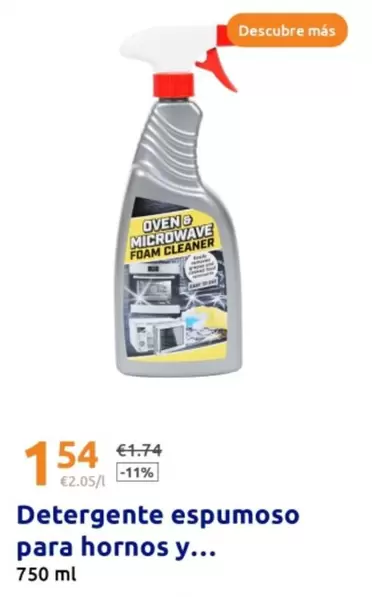 Oferta de Detergente Espumoso Para Hornos Y ... por 1,54€ en Action