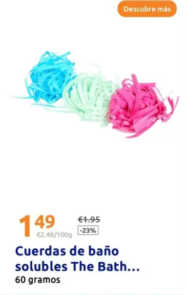 Oferta de Cuerdas De Baño Solubles The Bath... por 1,49€ en Action