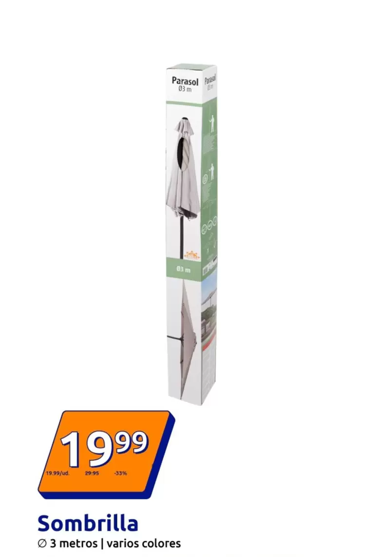 Oferta de Sombrilla por 19,99€ en Action