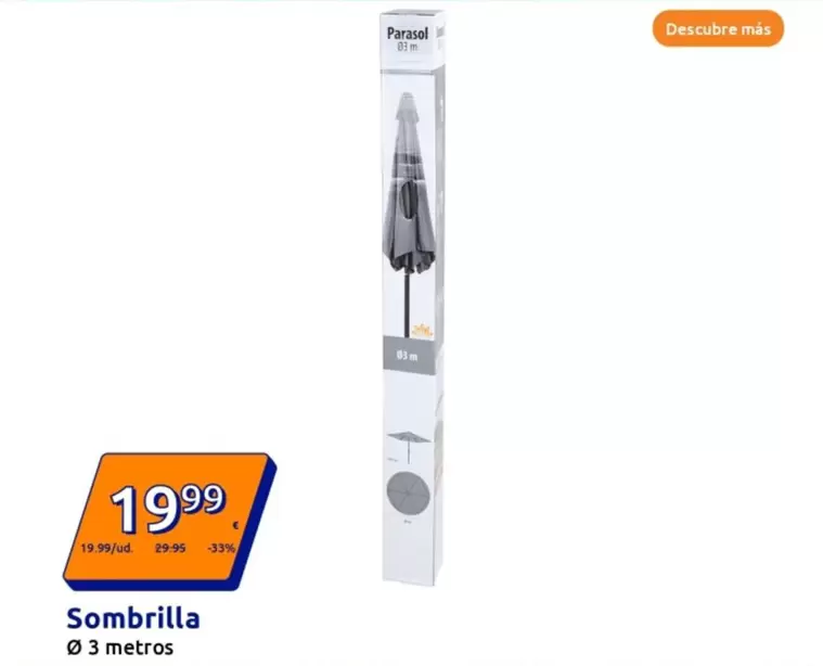 Oferta de Sombrilla por 19,99€ en Action