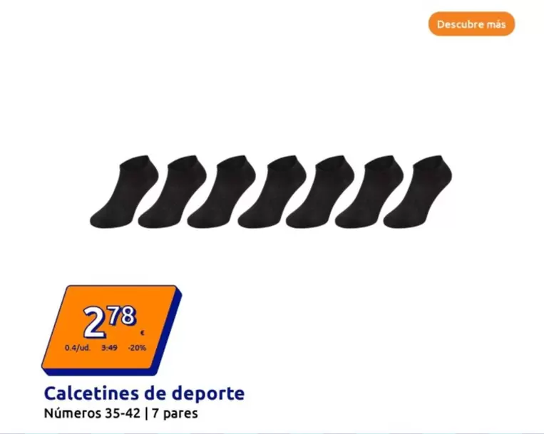 Oferta de Calcetines De Deporte por 2,78€ en Action