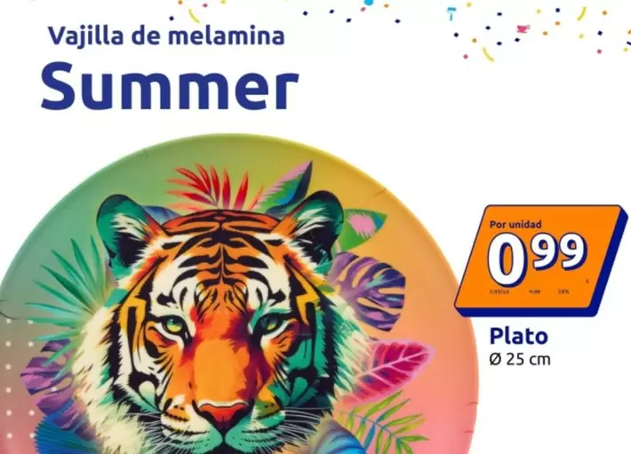 Oferta de Vajilla De Melamina por 0,99€ en Action