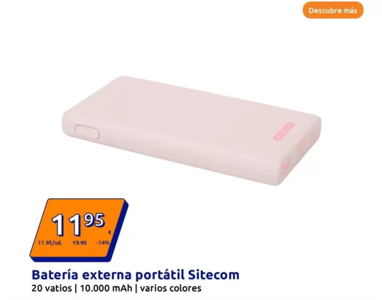 Oferta de Sitecom - Batería Externa Portátil por 11,95€ en Action