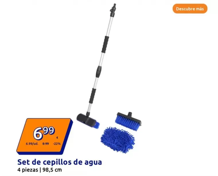 Oferta de Set De Cepillos De Agua por 6,99€ en Action