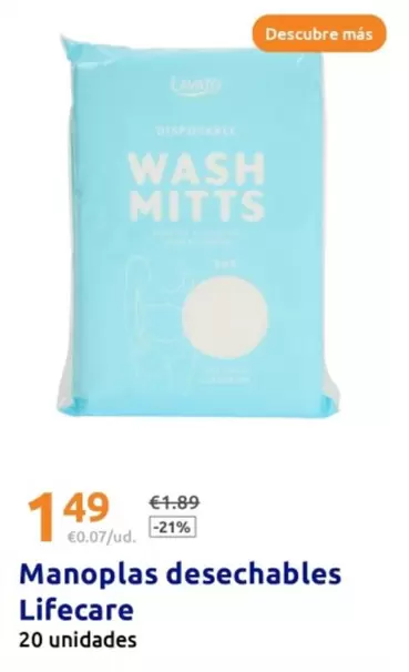Oferta de Lifecare - Manoplas Desechables  por 1,49€ en Action