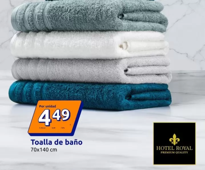 Oferta de Hotel Royal - Toalla De Bano por 4,49€ en Action