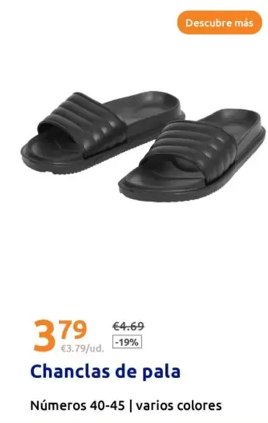 Oferta de Chanclas De Pala por 3,79€ en Action