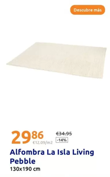 Oferta de Living Pebble - Alfombra La Isla  por 29,86€ en Action