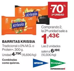 Oferta de Krissia - Barritas por 4,75€ en Hipercor