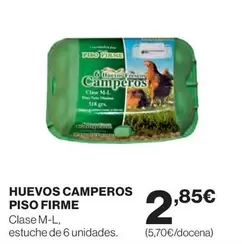 Oferta de Camperos - Huevos Camperos Piso por 2,85€ en Hipercor