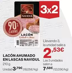 Oferta de Navidul - Lacon Ahumado En Lascas por 3,79€ en Hipercor