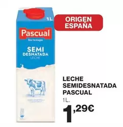 Oferta de Origen - Leche Semidesnatada por 1,29€ en Hipercor