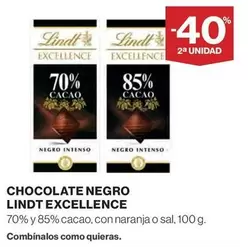 Oferta de Lindt - Chocolate Negro Excellence en Hipercor