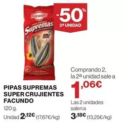 Oferta de Facundo - Pipas Supremas Super Crujientes por 2,12€ en Hipercor