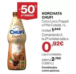Oferta de Chufi - Horchata por 1,84€ en Hipercor