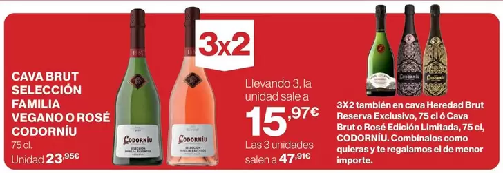 Oferta de Seleccion - Cava Brut por 15,97€ en Hipercor