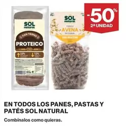 Oferta de Sol - En Todos Los Panes, Pastas Y Pates en Hipercor