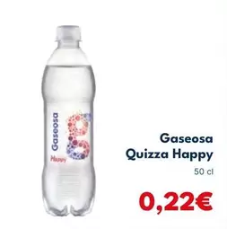 Oferta de Quizza Happy - Gaseosa por 0,22€ en Cash Unide