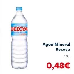 Oferta de Bezoya - Agua Mineral por 0,48€ en Cash Unide