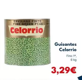 Oferta de Celorrio - Guisantes por 3,29€ en Cash Unide