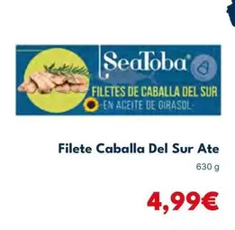 Oferta de Filete Caballa Del Sur Ate por 4,99€ en Cash Unide