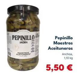Oferta de Maestros Aceituneros - Pepinillos por 5,5€ en Cash Unide