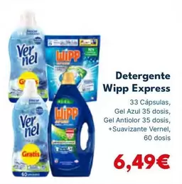 Oferta de WiPP Express - Detergente por 6,49€ en Cash Unide