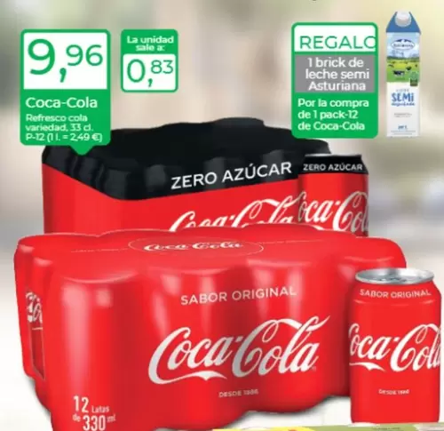 Oferta de Coca-Cola - Refresco Cola por 9,96€ en Tu Super