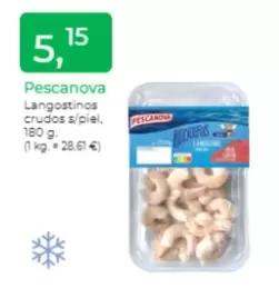 Oferta de Pescanova - Langostinos Crudos S/ Piel por 5,15€ en Tu Super