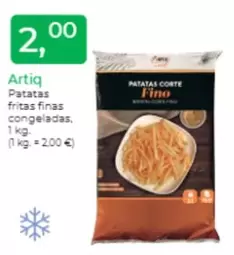 Oferta de Artiq - Patatas Fritas Finas Congeladas por 2€ en Tu Super