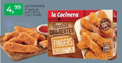 Oferta de La Cocinera - Fingers De Pollo por 4,99€ en Tu Super