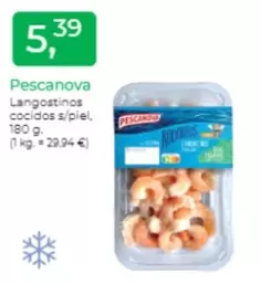 Oferta de Pescanova - Langostinos Cocidos S/Piel por 5,39€ en Tu Super