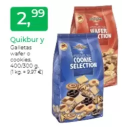 Oferta de Quikbur Y Galletas Wafer O Cookies por 2,99€ en Tu Super
