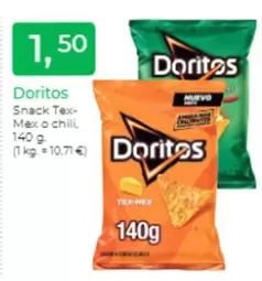 Oferta de Doritos - Snack Tex- Mex O Chili por 1,5€ en Tu Super