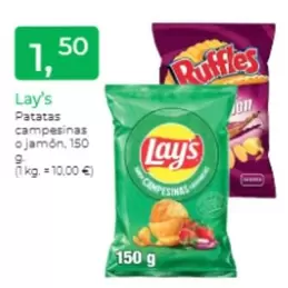 Oferta de Lay's - Patatas Campesinas O Jamon por 1,5€ en Tu Super