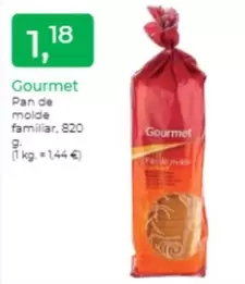 Oferta de Gourmet - Pan De Molde Familiar por 1,18€ en Tu Super