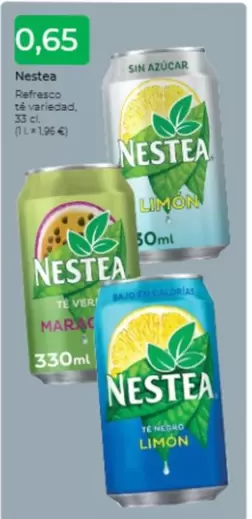 Oferta de Nestea - Refresco Te Variedad por 0,65€ en Tu Super