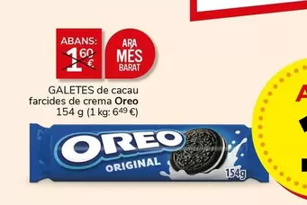 Oferta de Oreo - Galetes De Cacau Farcides De Crema por 1€ en Supermercados Charter