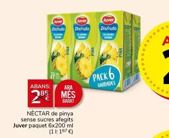 Oferta de Juver - De Pina Sense Sucres Afegits por 2€ en Supermercados Charter