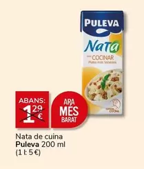 Oferta de Puleva - Nata De Cuina por 1€ en Supermercados Charter