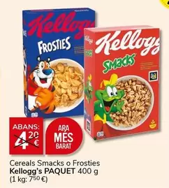 Oferta de Kellogg's - Cereals Smacks O Frosties en Supermercados Charter