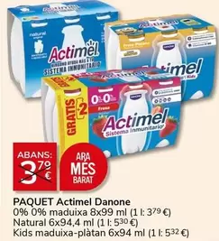 Oferta de Danone - Actimel por 3€ en Supermercados Charter