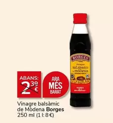 Oferta de Borges - Vinagre Balsamic De Modena por 2€ en Supermercados Charter