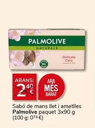 Oferta de Palmolive - Sabo De Mans Llet I Ametlles Paquet por 2€ en Supermercados Charter