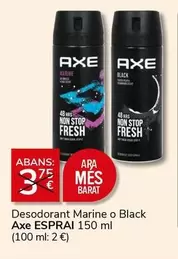 Oferta de Axe - Desodorant Marine O Black en Supermercados Charter