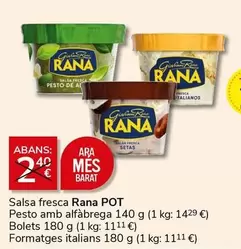 Oferta de Rana - Salsa Fresca Pesto Amb Alfàbrega en Supermercados Charter