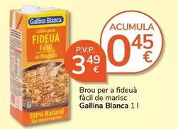Oferta de Gallina Blanca - Brou Per A Fideuà Fàcil De Marisc por 3,49€ en Supermercados Charter