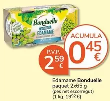 Oferta de Bonduelle - Edamame por 2,59€ en Supermercados Charter