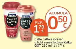 Oferta de Kaiku - Caffe Latte Espresso O Light Sense Lactosa por 1,79€ en Supermercados Charter