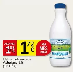 Oferta de La Asturiana - Llet Semidesnatada por 1,72€ en Supermercados Charter